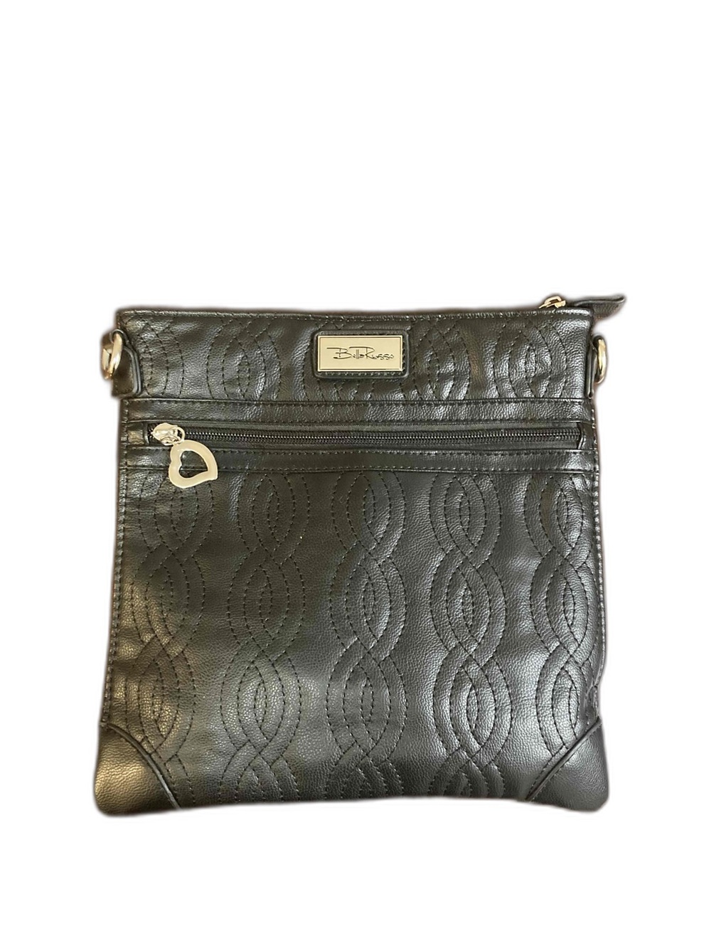 Bella Russo Vegan Leather Crossbody Bag EUC